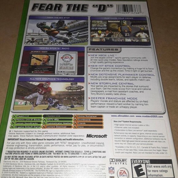 Madden NFL 2005 - Microsoft Xbox 360 - Picture 3 of 3